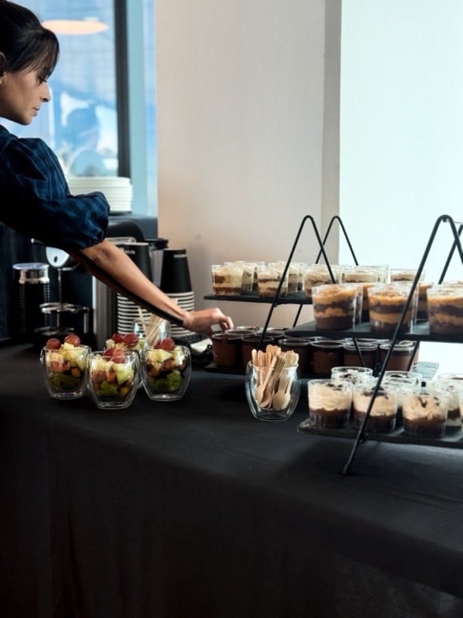 Servicio de catering de DA en un evento corporativo